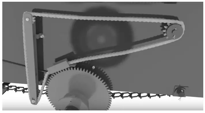 abi ATTACHMENTS ABI 25 Cubic Foot Classic Spreader - Engagement Mechanism