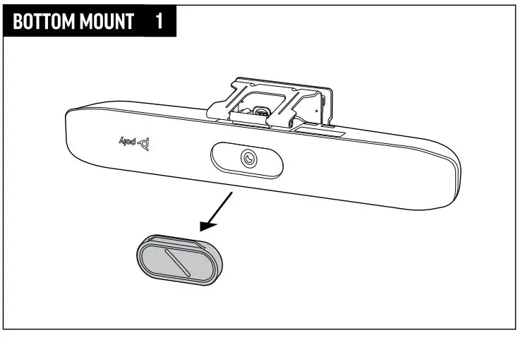 poly Studio R30 Wall Mount USB Video Bar 10