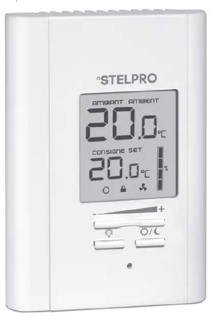 STELPRO STE302R2+ Single Programming Electronic Thermostat FIG 1