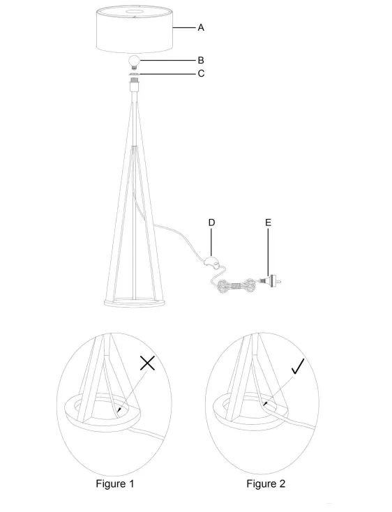 Lucci decor 280072 Jacob Floor Lamp fig 1
