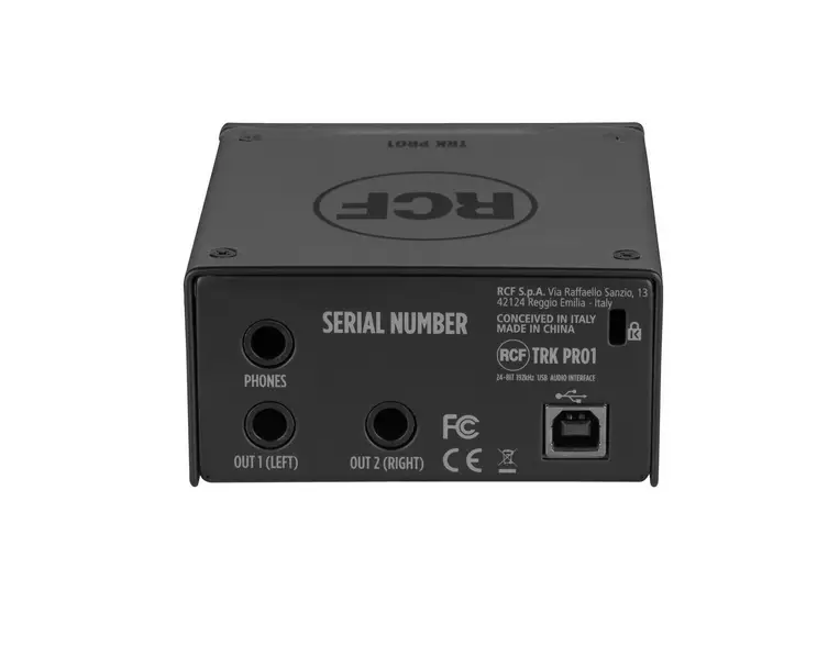 Rcf Trk Pro1 24 Bit 192khz Usb Audio Interface Owner's Manual