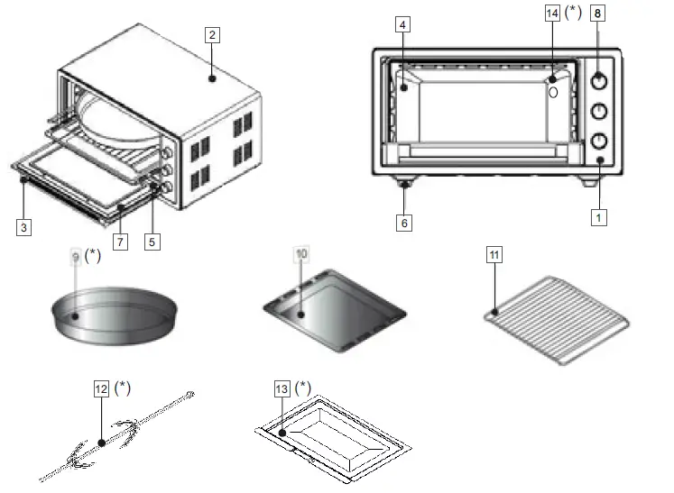 simfer M4507 Mini Oven fig 1