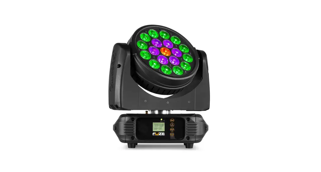 Beamz Fuze 1910 Wash Moving Head With Ring Control User Manual