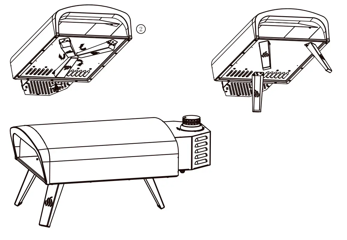 tepro 3317UK Burnsville Gas Pizza Oven - Figure 1