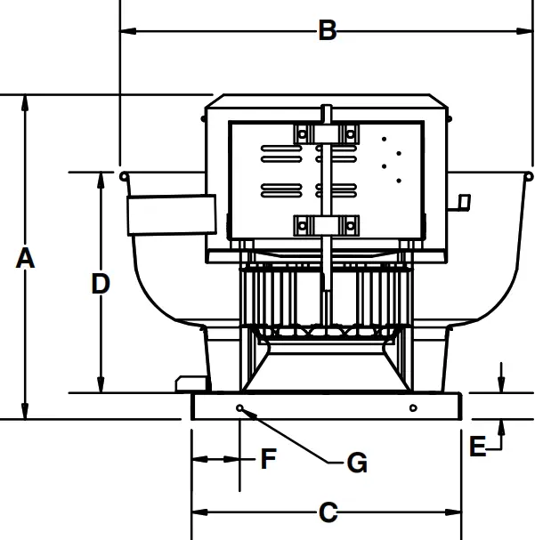 CANARM ALX105 UD ALX Series Spun Aluminum Exhauster - Fig 2