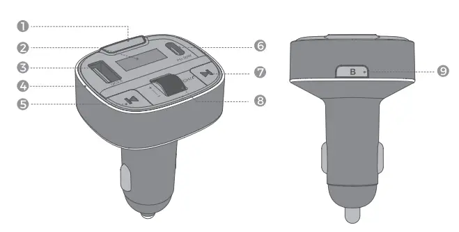 Dongguan CZ649 Wireless FM Transmitter FIG 1