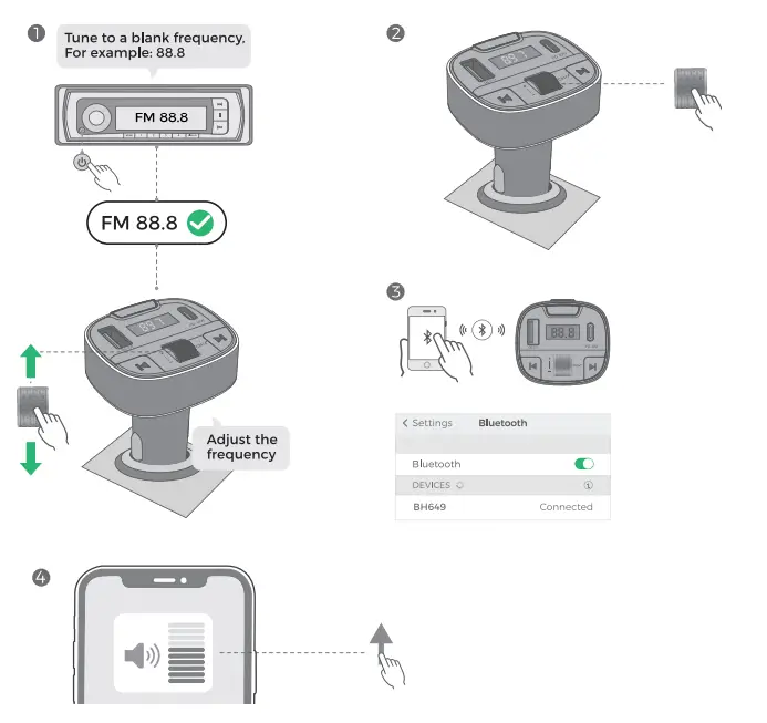 Dongguan CZ649 Wireless FM Transmitter FIG 2