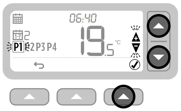 CENTER 340022 7 Day Programmable Thermostats - 2