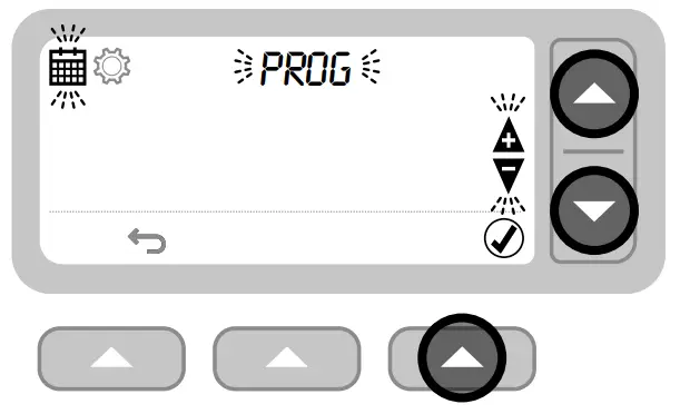 CENTER 340022 7 Day Programmable Thermostats - schedule
