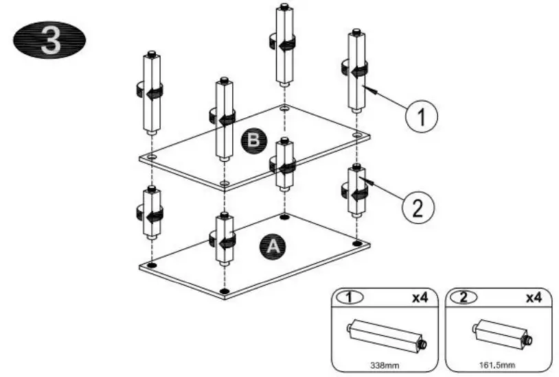 Giantex 19556614 3-Tier Rolling Kitchen Microwave Oven Stand User Manual - How to use