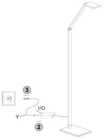Paul Neuhaus 487 95 Q HANNES Floor Lamp LED - electrical connection