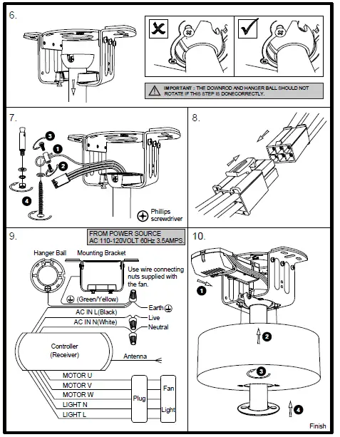Parrot Uncle-A806806CA110V-Farmhouse-Wood-Chandelier-Ceiling-Fan-07