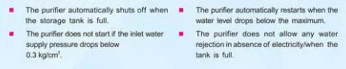 RO+UF+TDS Control Kent Supreme Lite User Guide - Automatic Operation