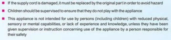 RO+UF+TDS Control Kent Supreme Lite User Guide - Important Safety Instructions