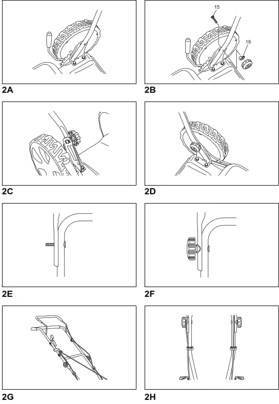 makita PLM5120 Petrol Lawn Mower - fig1