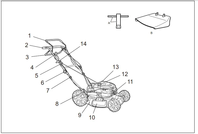 makita PLM5120 Petrol Lawn Mower