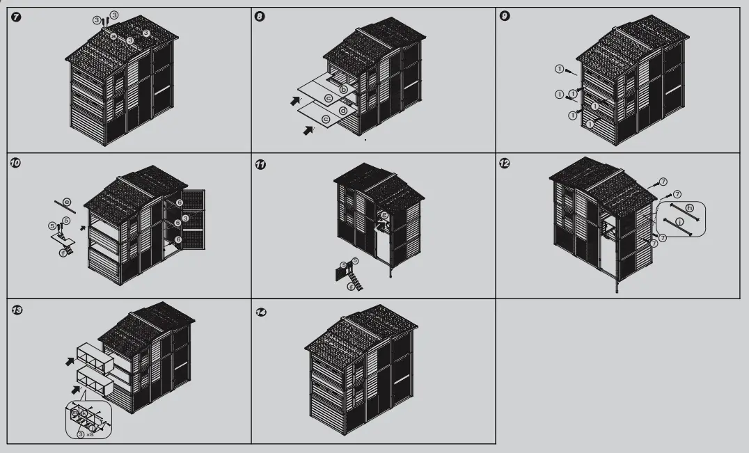 KERBL 82806 222 x 115 x 200 cm Hen House - Fig 1