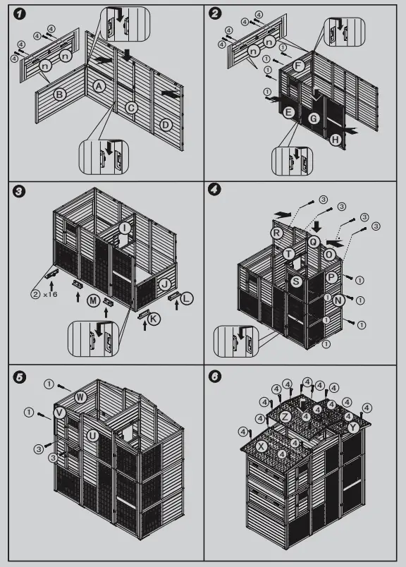 KERBL 82806 222 x 115 x 200 cm Hen House - Fig