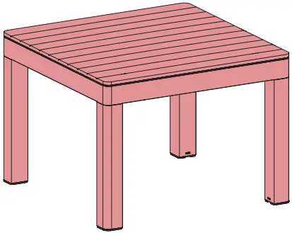 ALLiBERT Keter Lyon Garden Table A01