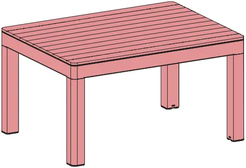 ALLiBERT Keter Lyon Garden Table A02