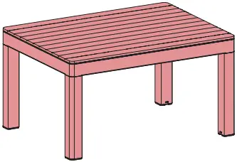 ALLiBERT Keter Lyon Garden Table C03