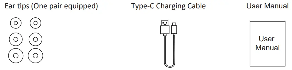 ALFOX AF-BH011 Surround Wireless Earbuds - Accessories