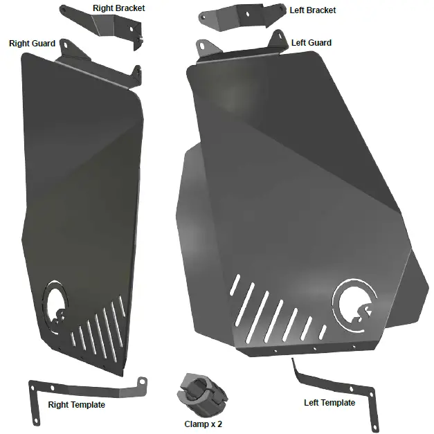 SUPERATV FAP-CF-ZF950 Inner Fender Guard-10