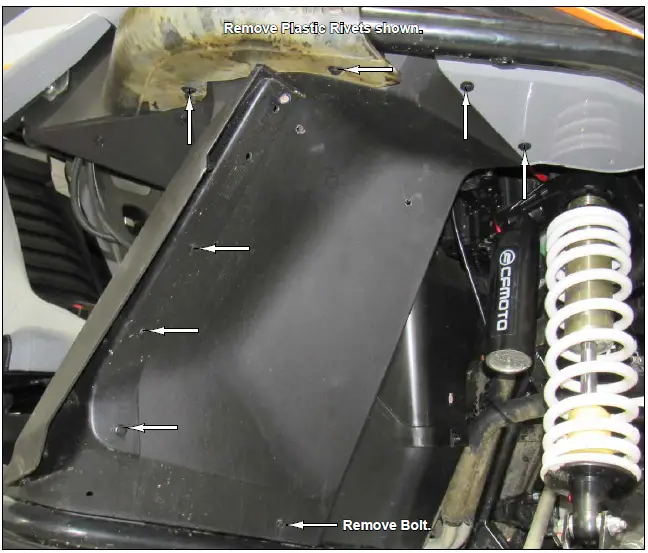 SUPERATV FAP-CF-ZF950 Inner Fender Guard-2