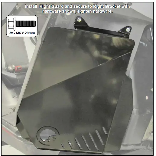 SUPERATV FAP-CF-ZF950 Inner Fender Guard-7