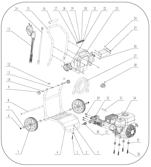 SIP-INDUSTRIAL-TP550-206-Petrol-Pressure-Washer-fig-2