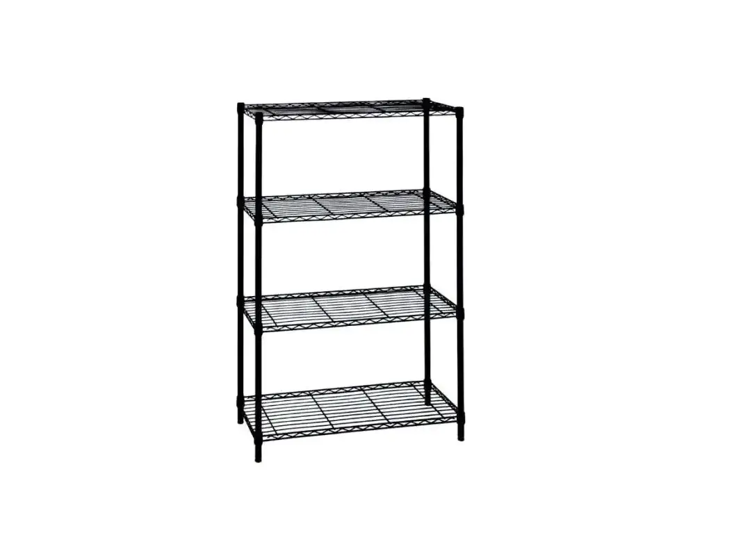 Kmart 43150922 4 Tier Black Shelving Set Instruction Manual