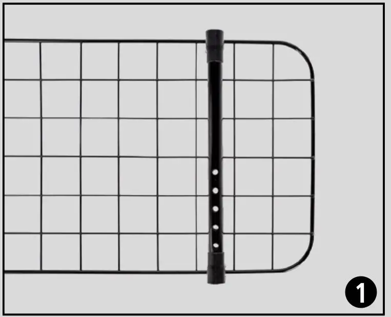 KERBL 80581 145x30cm Car Safety Gate - Figure 1