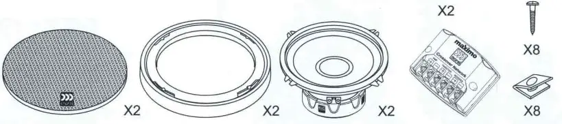 maximo 602 6 0 Inch 2 Way 502 5 25 Inch 2 Way ultra Mkll Car Audio Speaker System - Content
