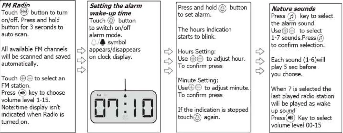 DENVER CRL330 Wakeup Light Clock Radio 03