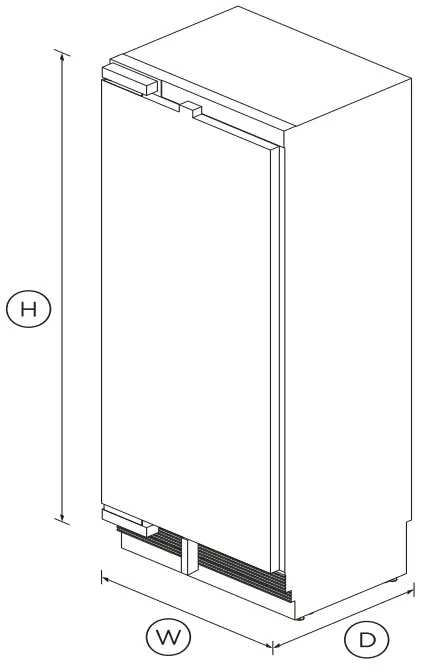 FISHER PAYKEL RS7621FLJK2 Integrated Column Freezer 76cm Ice-fig1