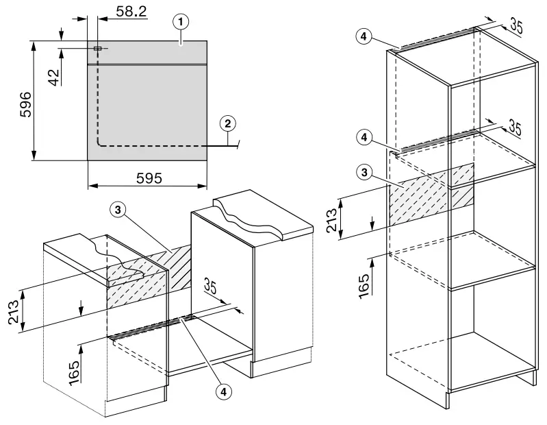 Connections and ventilation