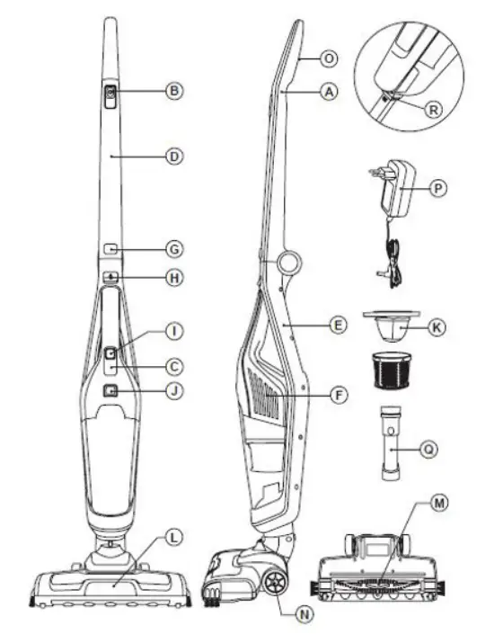 EXPO BORSE 613-400751 2-in-1 Battery-Powered Vacuum Cleaner - fig 3