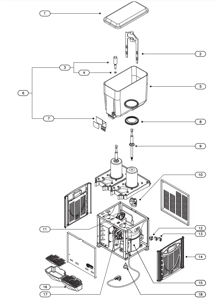 NARVON 5 and 10 Gallon Bowl Refrigerated Beverage Dispensers - Figure 10