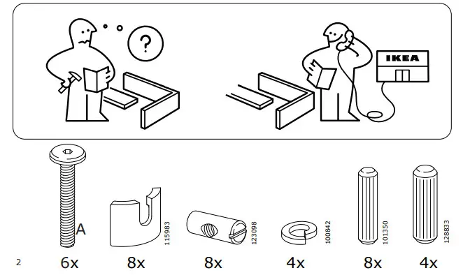 IKEA INHOPP Schreibtisch 140x60 cm - 2