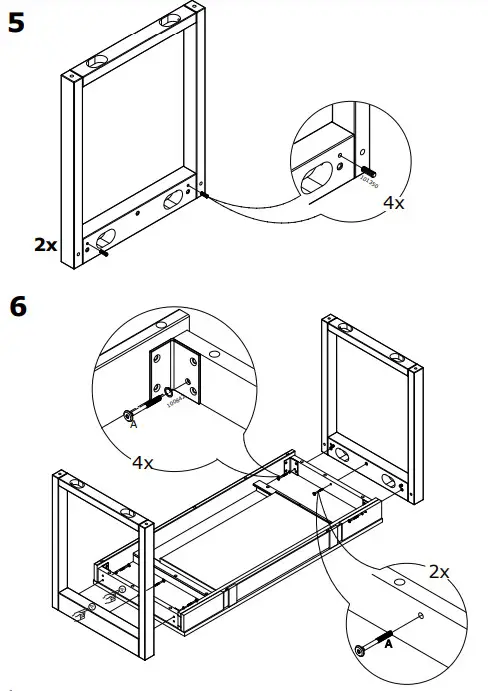 IKEA INHOPP Schreibtisch 140x60 cm - 8