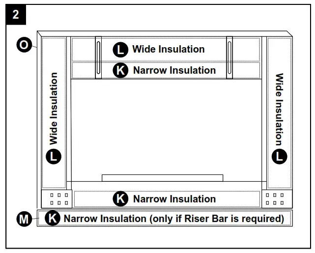 UniFlame UFPDL1307BLK Glass Fireplace Doors - 3