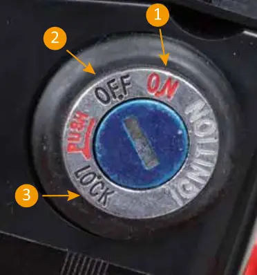FAFREES F20PRO - Battery Key Position