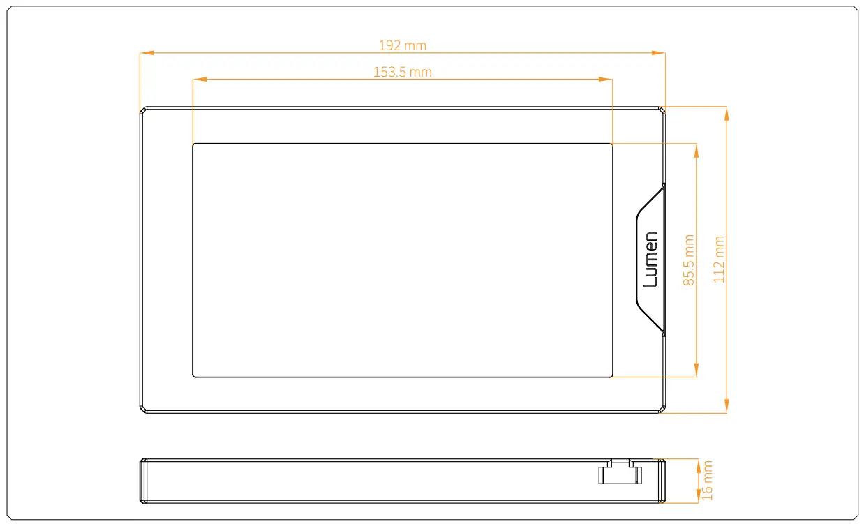 ekwb 3831109891490 EK-Quantum Lumen 7 Inch LCD Display - Fig 2