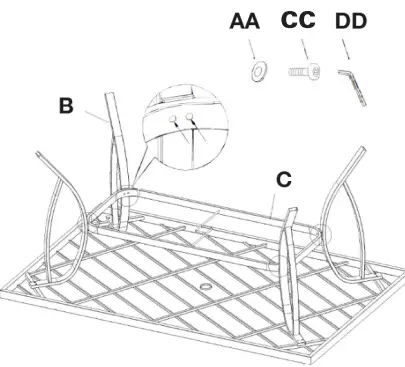 BACKYARD Creations FRN-313620-T Rhae Rectangular Table-FIG5