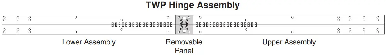 IVES Full Mortise Continuous Hinge with Removable - TWP Hinge Assembly