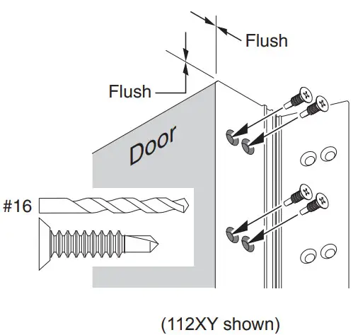 IVES Full Mortise Continuous Hinge with Removable - door so top