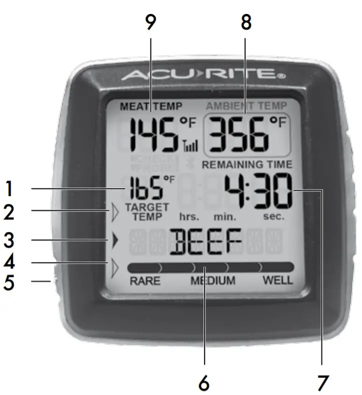AcuRite 01185M Meat Thermometer with Wireless Display - Features3