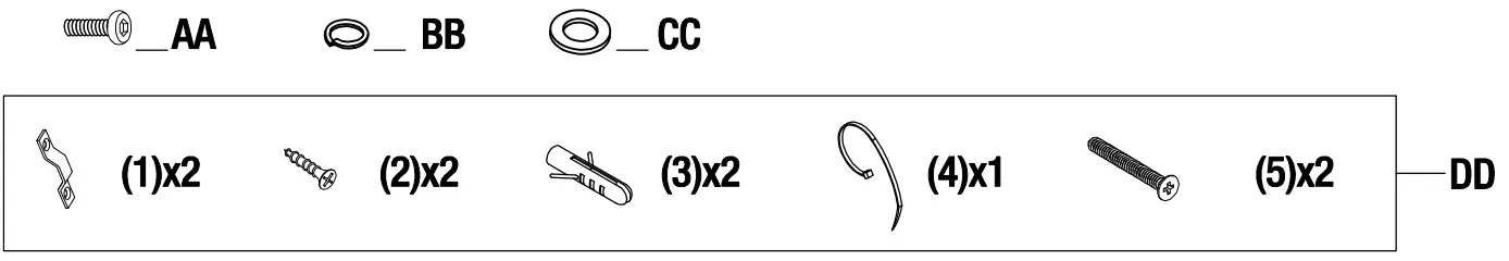 StyleWell CRF-009-WH Craft White 7 Drawer Storage Cart - Fig 2