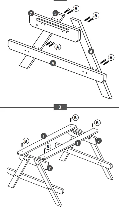 Sunny Dual Top 2.0 Sand and Water Picnic Table 3