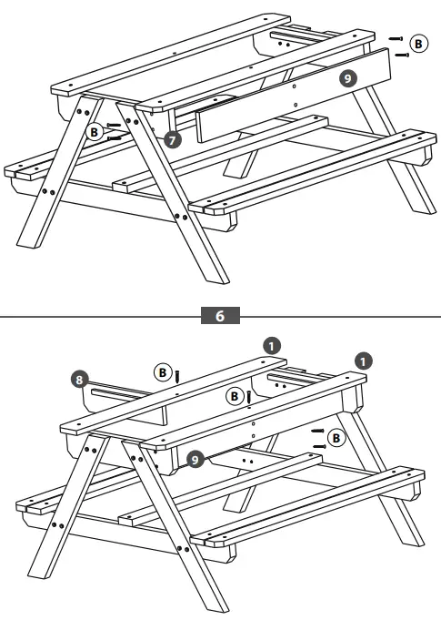 Sunny Dual Top 2.0 Sand and Water Picnic Table 5
